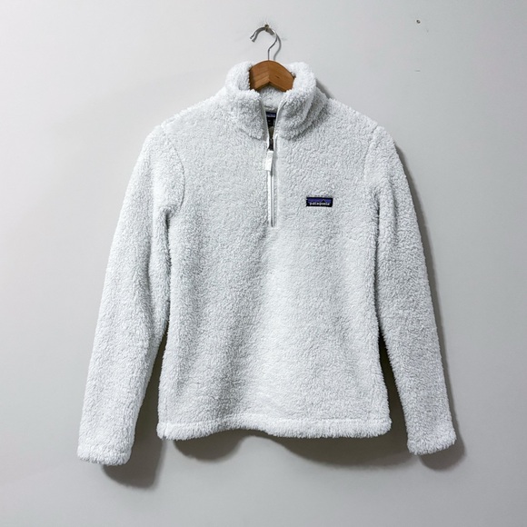 Patagonia Tops - Patagonia Women’s Los Gatos 1/4 Zip Fuzzy White Fleece Pullover Sweatshirt